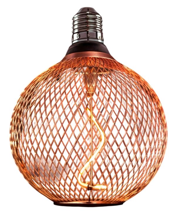 Bec LED E27 2.5W NEGRU – STICLĂ AURITĂ