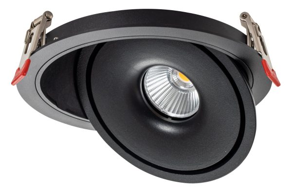 Downlight LED COB 15W ROTATĂ NEGRU – BRIDGELUX