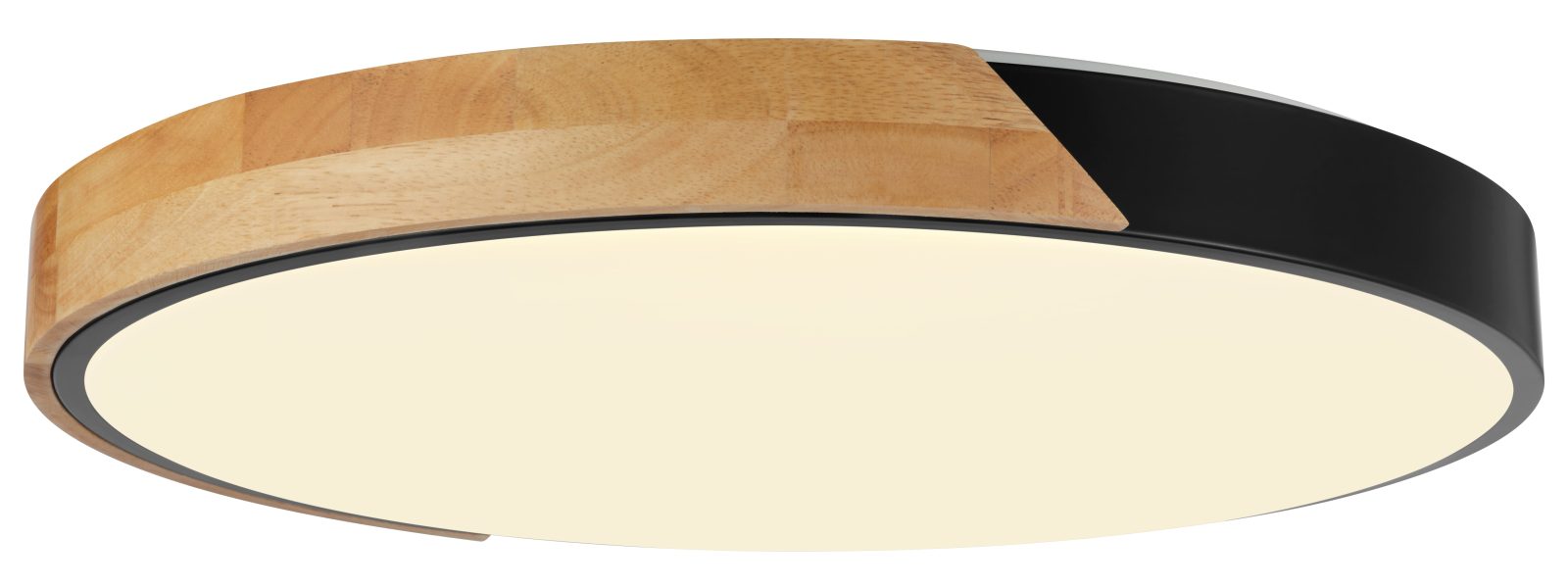 PLACON LED 24W 75LM/W CORP NEGRU/LEMN CCT