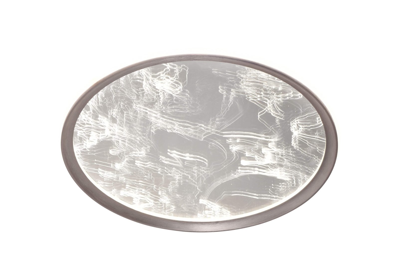 PLACON LED 86W 75LM/W CORP NEGRU/LEMN CCT + TELECOMANDĂ