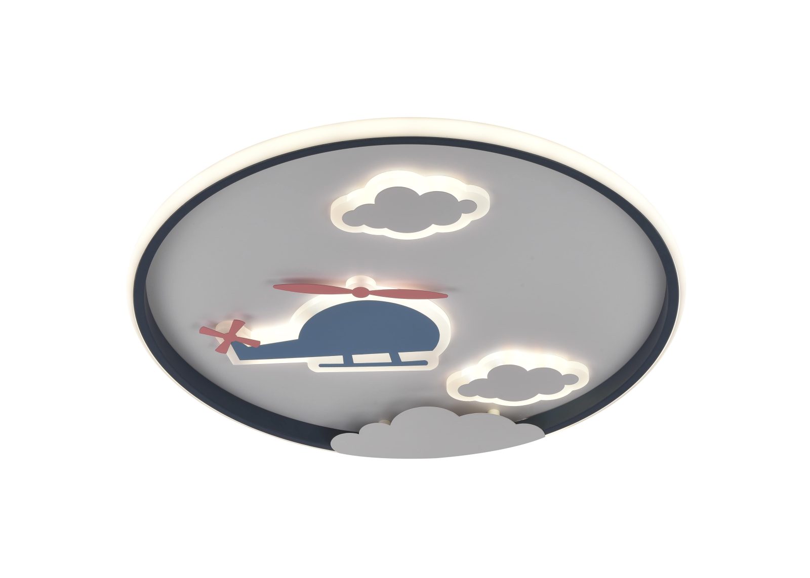 PLAFONIERĂ LED 68W 75LM/W CORP ALB/NEGRU CCT + TELECOMANDĂ