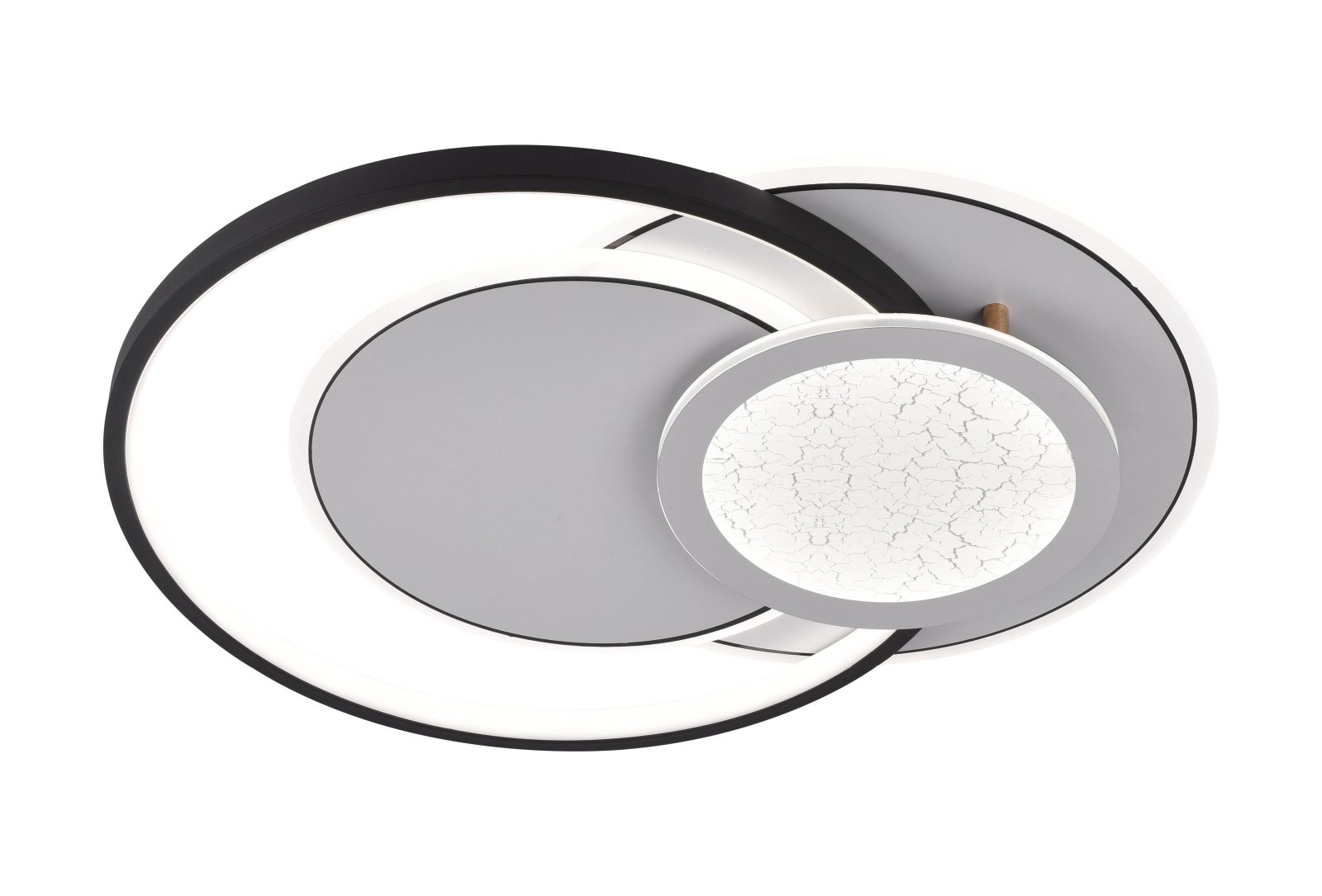 PLACON LED DE TAVANĂ 84W 75LM/W CORP ALB/NEGRU CCT + TELECOMANDĂ