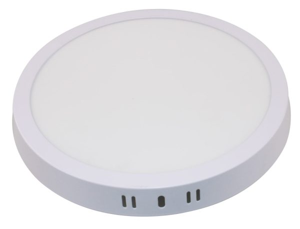Panou LED de suprafață rotund 3CCT Alb