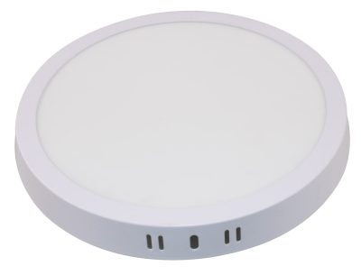 Panou LED de suprafață rotund 3CCT Alb