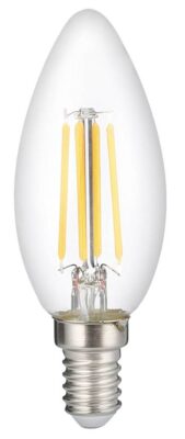 Led BEC C35 6W 730Lm E14 220-240V 2700K FILAMENT