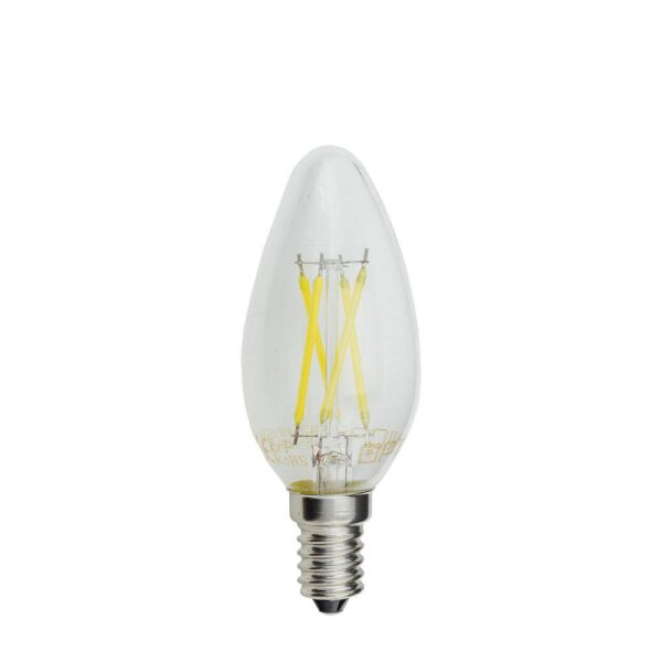 Led BEC C35 4W 400Lm E14 175-265V 6000K- FILAMENT