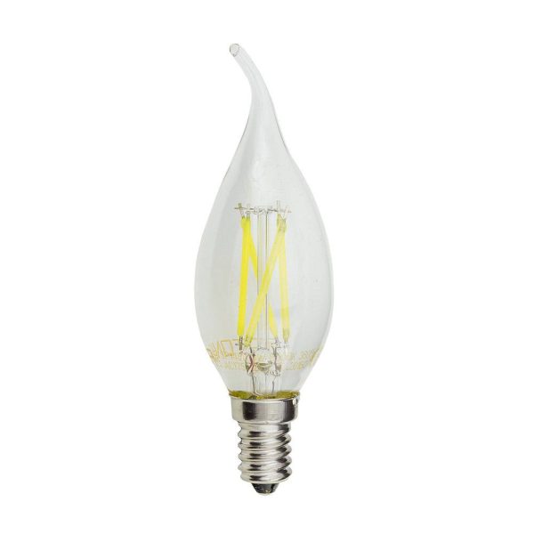 Led BEC C35 4W 400Lm E14 175-265V 6000K – TIP FILAMENT