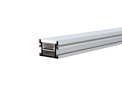Profil din aluminiu pentru bandă LED Corp argintiu/Capac alb L=2M