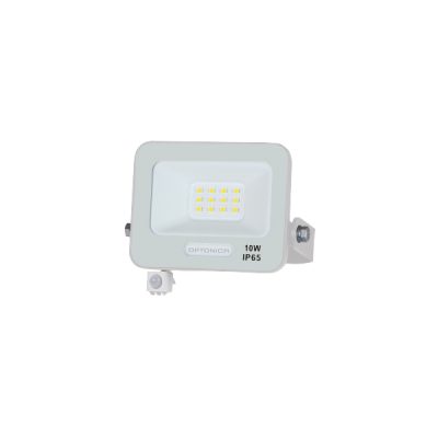 PROIECTOR Led SMD IP65 CORP ALB CU SENZOR 10W ALB CALD