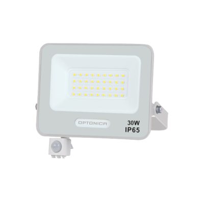 PROIECTOR Led SMD IP65 CORP ALB CU SENZOR 30W ALB CALD