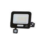 PROIECTOR Led SMD IP65 CORP NEGRU CU SENZOR 20W ALB CALD