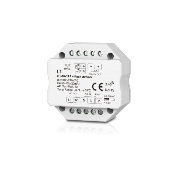 RF la 1CH 0/1-10V LED Dimmer 100-240VAC Max 20mA