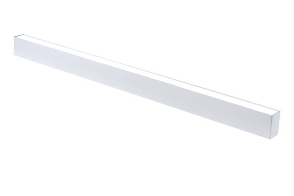 Lampă liniară LED din plastic, 38W, 3CCT, ARGINTIU