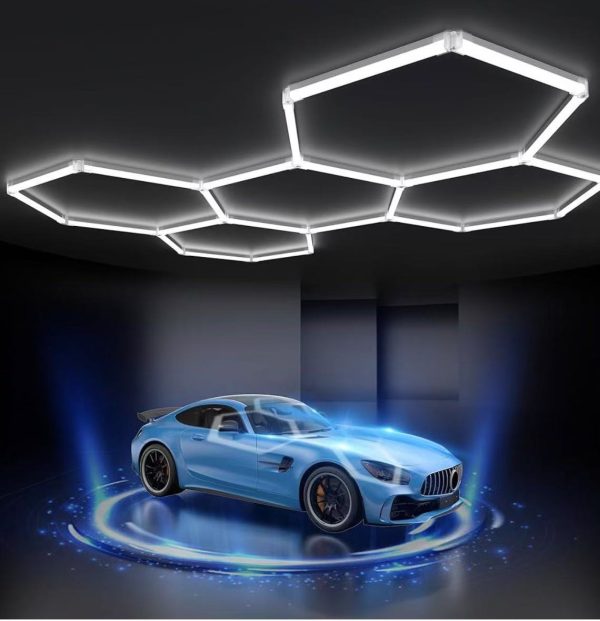 Set de lumini hexagonale 8HEX, 280W cu accesorii