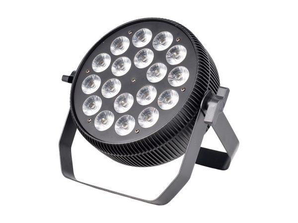 WL Power In/Out LED Slim Flat PAR Can 18x 10W RGBWA+UV 6 in 1LED