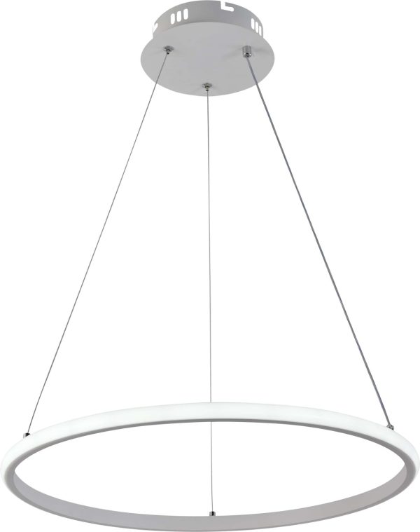 LAMPĂ PENDANT LED 30W/2080LM ALB 3000-6000K REGULABILĂ + Telecomandă