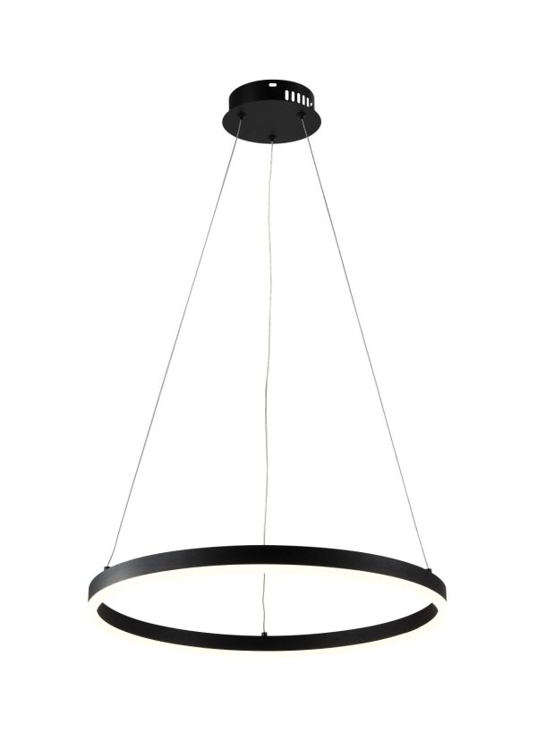 LAMPĂ PENDANT LED 22W/1760LM NEGRU 3000K 175-265V