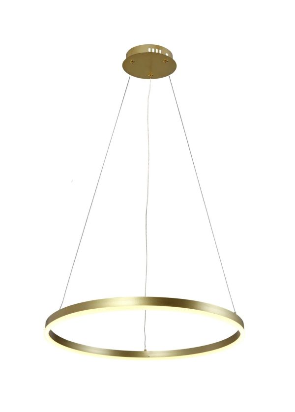 LAMPĂ PENDANT LED 22W/1760LM AUR SATINAT 3000K 175-265V