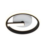 Plafoniera LED 7W/560LM NEGRU 3000K 175-265V