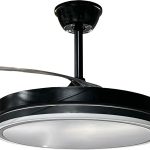 Ventilator LED Tavan 36W/3CCT Negru + Telecomanda