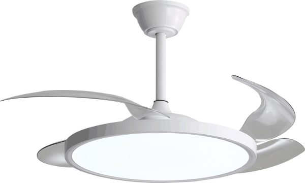 Ventilator LED Tavan 36W/3CCT Alb Slim + Telecomanda