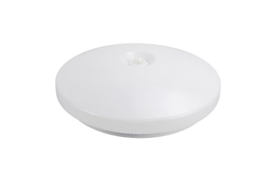 Lampă LED de tavan exterior albă cu senzor PIR 2 socluri E27