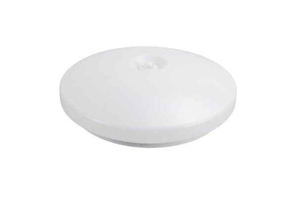 Lampă LED de tavan exterior albă cu senzor PIR 2 socluri E27