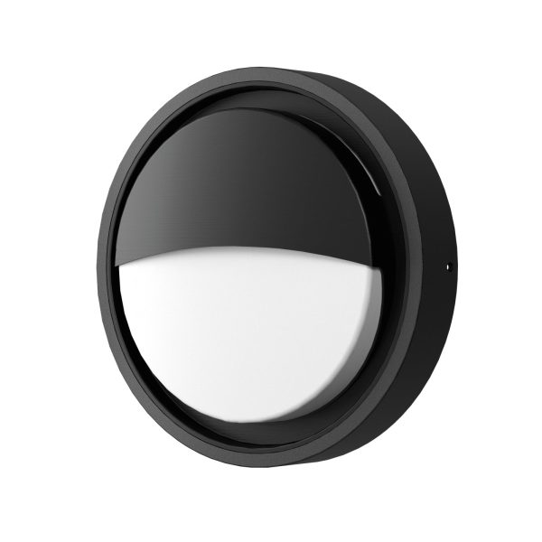 Lampă LED de tavan pentru exterior, NEGRU 24W CRI>80 IP65