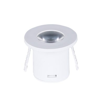1W Led SPOT DE ÎNCORPORAT CERC ALB AC220-240V 60Lm 3000K