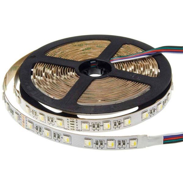 Led BANDA RGB+WH+WW 60L/M 24V 12MM 9.5W/M 1600Lm/M IP20 – 5m/rola