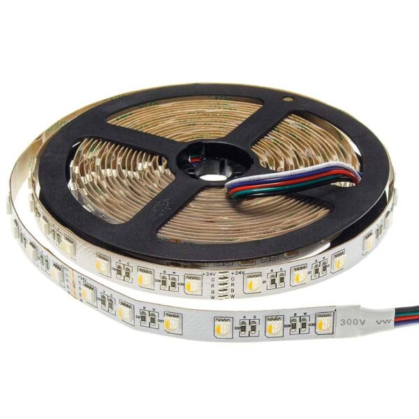 Led BANDA RGBWH 60L/M 24V 12MM 16W/M 1600Lm/M IP20 – 5m/rola