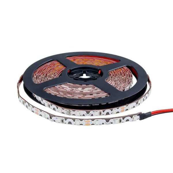 Led S-STRIP 2835 IP20 60Led-uri/m, 6mmW DC12V, 7,2W/m 5m/rolă ROȘU – 5m/rola