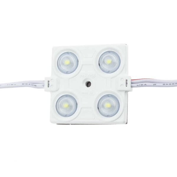 LENTILE Led MODUL 4 2835 160° DC12V 2.4W IP65 6500K 43*38*6.5mm – NOU