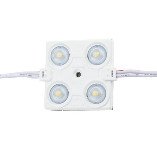 LENTILE Led MODUL 4 2835 160° DC12V 2.4W IP65 3000K 43*38*6.5mm – NOU