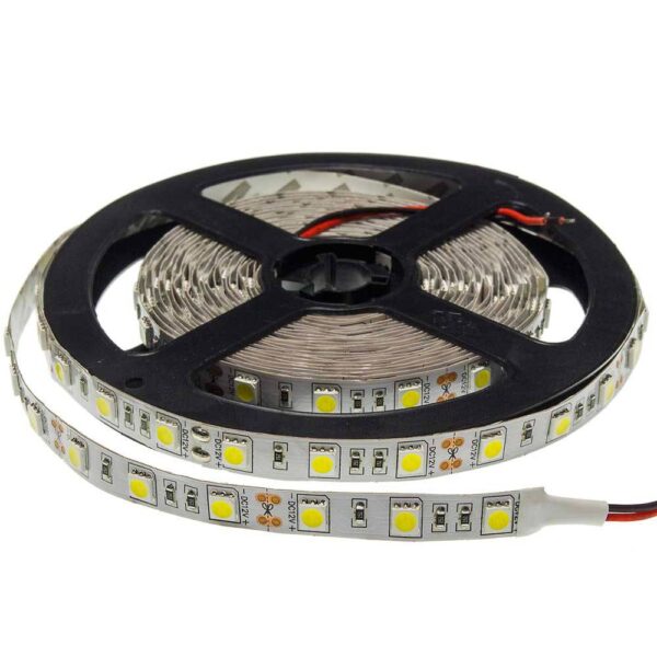 Banda LED 5050 60 SMD/m ALBASTRĂ NEIMPEZANȚĂ – 5m/rola