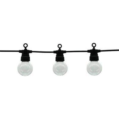 ȘIRUL DE LUMINA ALBA EXTERIOR CU BECURI 2700K 20BUC/G45 IP65 13M