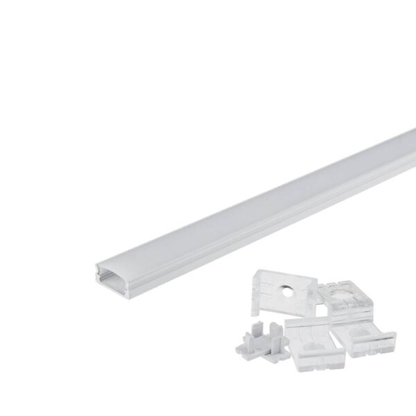 PROFIL ALUMINIU PENTRU BANDA Led GRI 6 mm L=1m