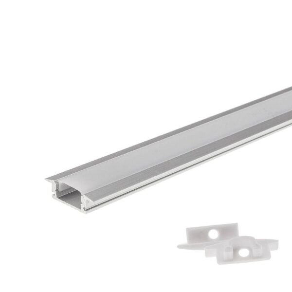 PROFIL ALUMINIU PENTRU BANDA Led GRI 6 mm L=2m – INCORPAT