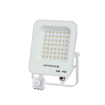 PROJECTOR Led SMD ALB 30W 2700Lm AC220-240V 90° IP65 6000K + SENSOR