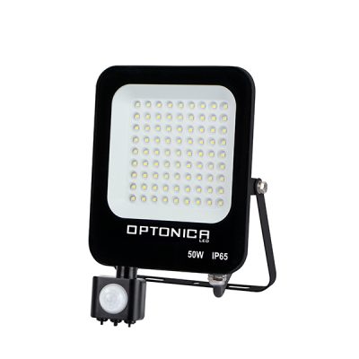 PROJECTOR Led SMD NEGRU 50W 4500Lm AC220-240V 90° IP65 6000K + SENSOR