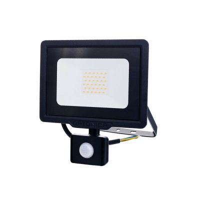 PROJECTOR Led SMD NEGRU 30W 2400Lm AC220-265V 120° IP65 4500K 70CM CABLU - CU SENSOR