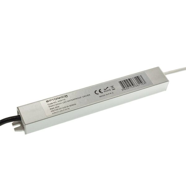 IMPERMEABIL Led BANDA ALIMENTARE ELECTRICĂ 30W 12V 2,5A – METAL