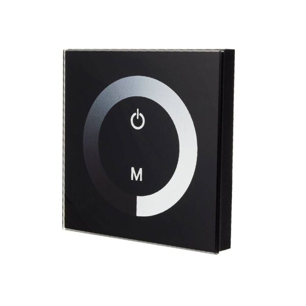 SENSOR DIMMER MONTAT PE PERETE NEGRU