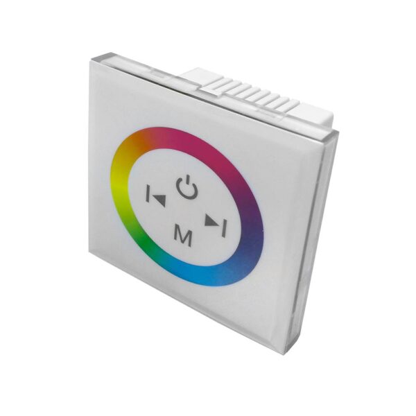 SENSOR RGB DIMMER MONTAT PERETE ALB