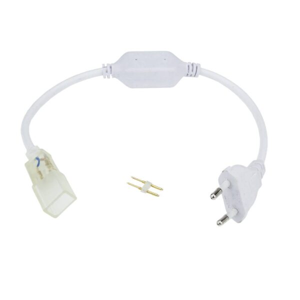 Led FLEX-NEON CABLU INTRARE + CONECTOR + PRISE