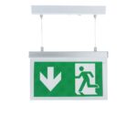 LUMINA DE IEȘIRE DE URGENȚĂ suspendată cu Led 3,6V 900mAh Durată de urgență 3 ore cu legenda PVC