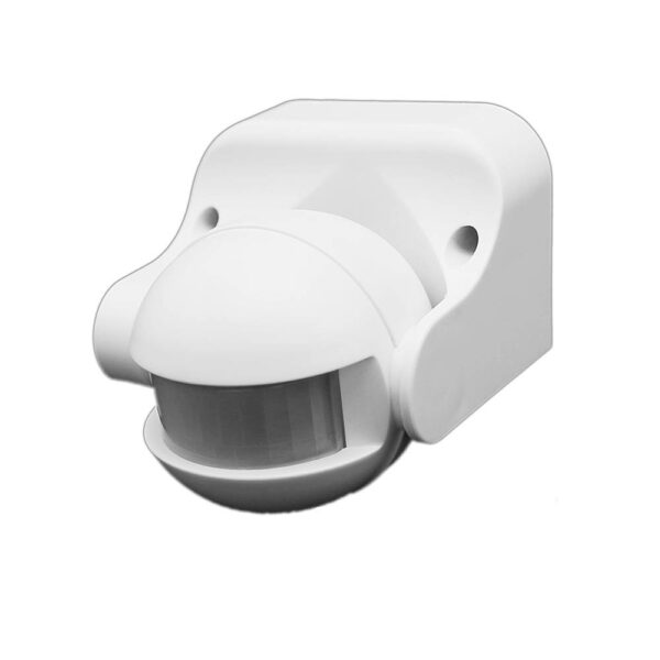 SENSOR DE MIȘCARE PIR IP44 AC220-240V D:12m 180° Lux:10-2000