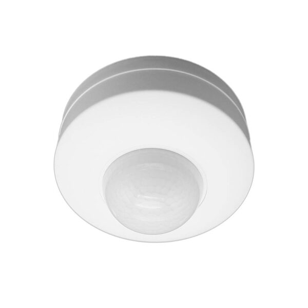 SENSOR DE MIȘCARE PIR IP20 AC220-240V D:16m 360° Lux:10-2000