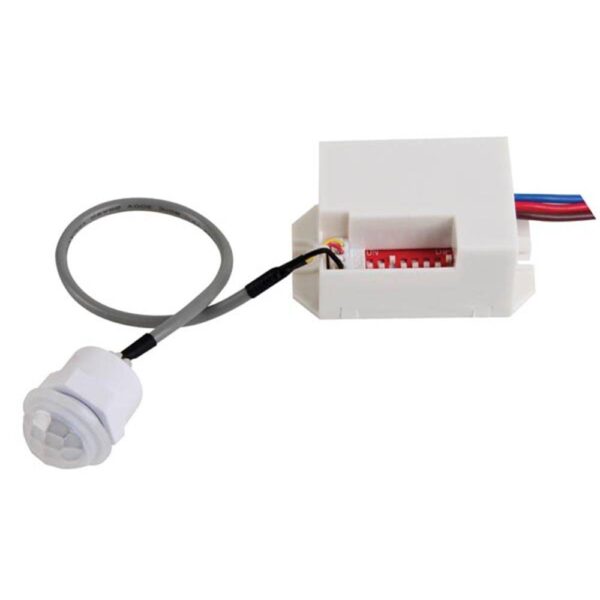 SENSOR DE MIȘCARE PIR IP65 AC220-240V D:2-10m 120° Lux:10-2000