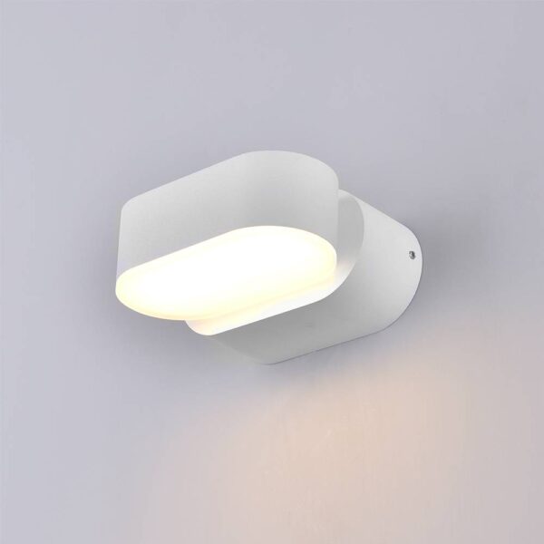 Led LUMINA DE PERETE EPISTAR AC100-240V 6W IP54 660Lm ALB BODY 3000K